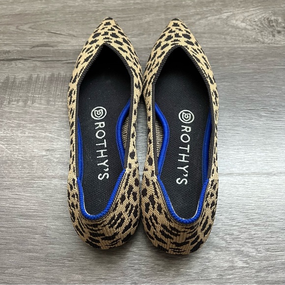 ROTHY’S The Point flats leopard print size 6 - Picture 9 of 9